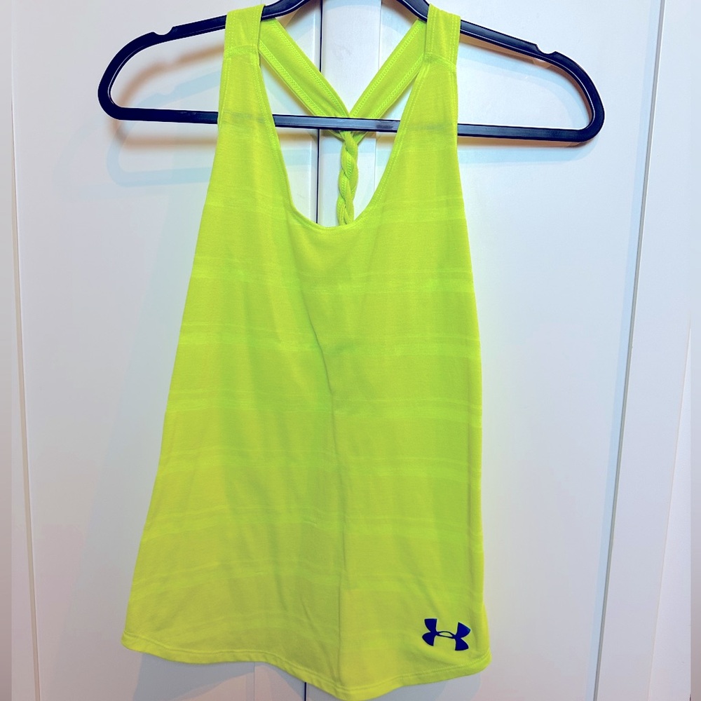 Neon yellow UA tank